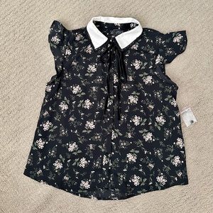 Sweet Wanderer Women’s Collar Flower Blouse